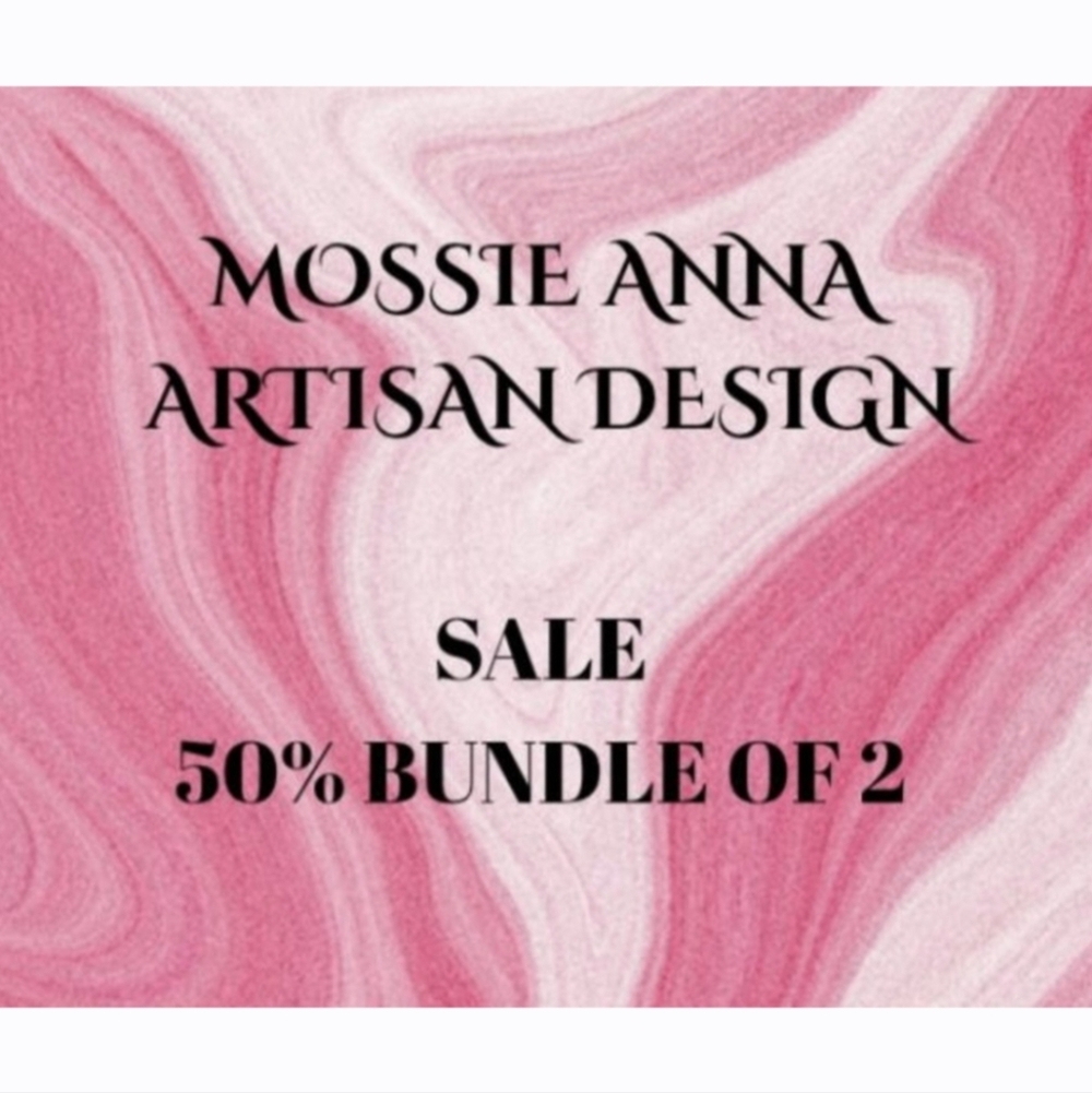 JABOT SALE❤THRU FEB 14th MOSSIE ANNA ARTISAN DESIGN JABOTS❤️ BUNDLE 2- 50% OFF❤️